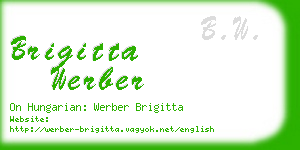 brigitta werber business card